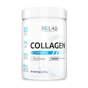 SOLAB / Гидролизованный коллаген с витамином С, 240г,  30 порций