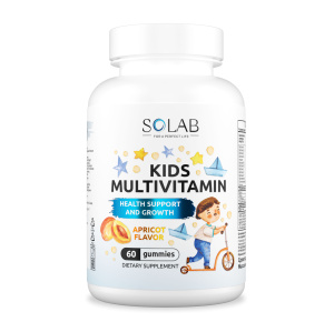 SOLAB / Мультивитамины KIDS Абрикос, 60 мармеладок