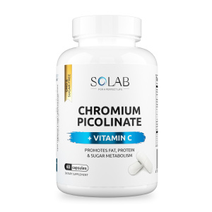 SOLAB / Хром пиколинат с витамином С, 60 капсул