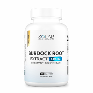 SOLAB / Корень Лопуха экстракт 800 мг, 60 капсул