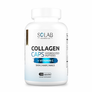 SOLAB / Collagen + Vitamine C / Коллаген + Витамин С / 155 капсул