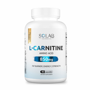 SOLAB / L-Carnitine, Л-карнитин. 850 мг,  90 капсул