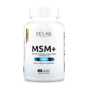 SOLAB / Метилсульфонилметан+ / MSM+,  60 капсул, 30 порций