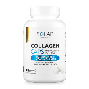 SOLAB / Коллаген в капсулах + Биотин + Гиалуроновая кислота + Витамин С 90 капсул