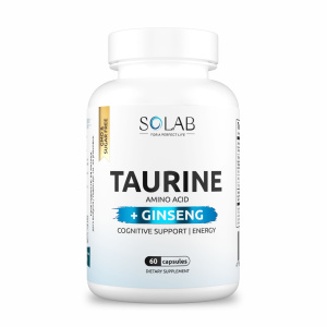 SOLAB / Женьшень + таурин, 60 капсул