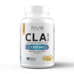 SOLAB  / CLA SLIM / Жиросжигатель для похудения,  30 капсул, курс на 1 мес