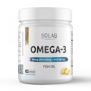 SOLAB Omega-3, 900 мг, 180 капсул