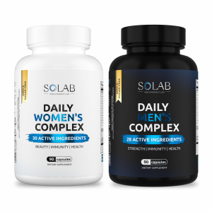 SOLAB / Набор витаминов.  Мультивитамины Daily Men's Complex, 90 капсул + Daily Women's Complex, 90 капсул