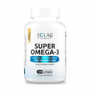 SOLAB / Омега-3 жирные кислоты высокой концентрации. 120 капсул