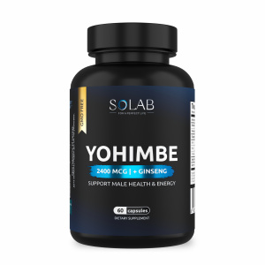 SOLAB / Йохимбе с женьшенем 30 мг (Йохимбин), 60 капсул
