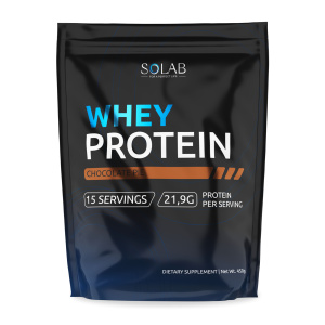 SOLAB / Протеин Whey Protein  Вкус Шоколадный пирог, 450г, 15 порций