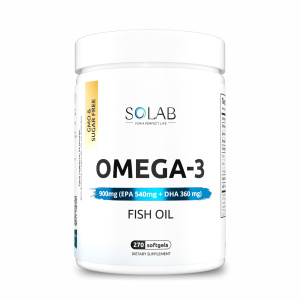 SOLAB / Omega-3 900мг, 270 капсул