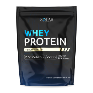 SOLAB / Протеин Whey Protein  Вкус Французская ваниль, 450г, 15 порций