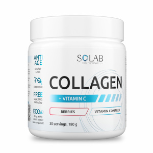 SOLAB / Коллаген + Витамин С, 30 порций. Лесные ягоды