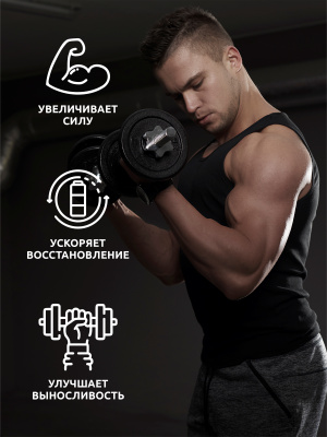 SOLAB / Креатин моногидрат + глютамин + аргинин  Вкус Лесные ягоды 200г, 30 порций