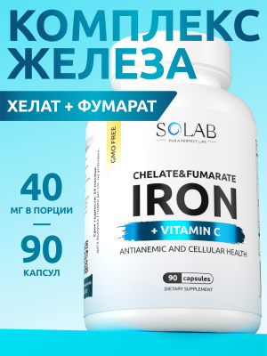 SOLAB / Комплекс железа, 90 капсул
