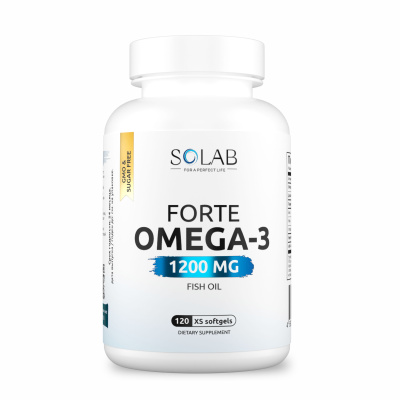 SOLAB / Omega-3  XS 60%,1200 мг, 120 капсул