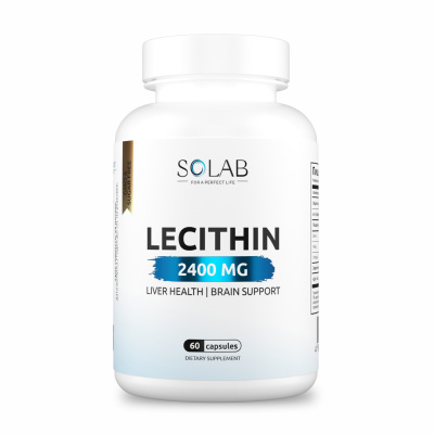 SOLAB / Лецитин, 2400 мг, 60 капсул