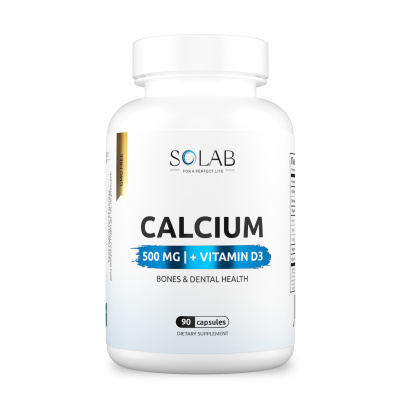 SOLAB / Кальций + витамин D, 90 капсул