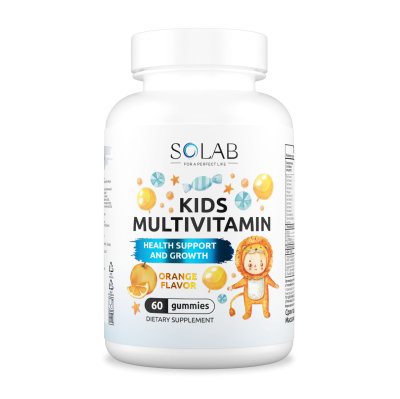 SOLAB / Мультивитамины KIDS Апельсин, 60 мармеладок