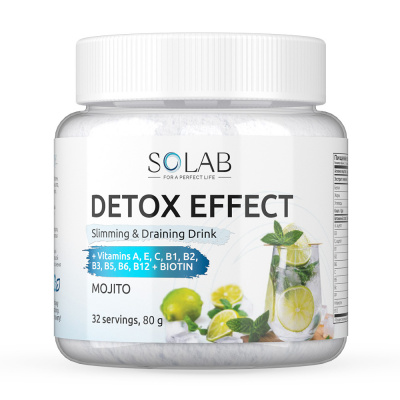 SOLAB / Напиток растворимый. Detox Slim Effect. Детокс Эффект со вкусом Мохито , 32 порции