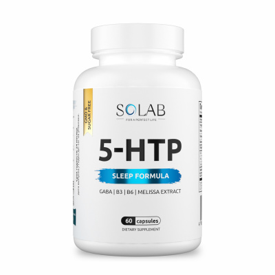 SOLAB / 5-HTP Формула сна, 5HTP Sleep Formula, 60 капсул