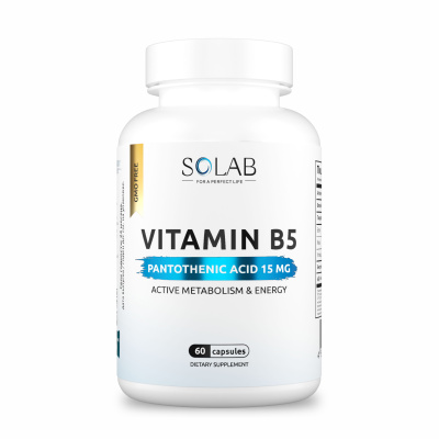 SOLAB / Витамин В5 (Пантотеновая кислота), 60 капсул