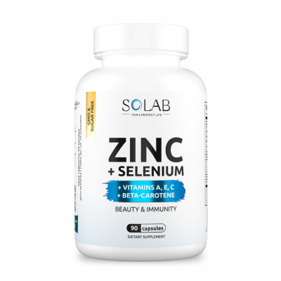 SOLAB / Цинк+Селен, 90 капсул
