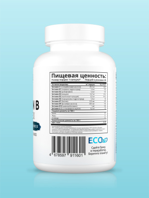 SOLAB / Витамины группы В, 60 капсул