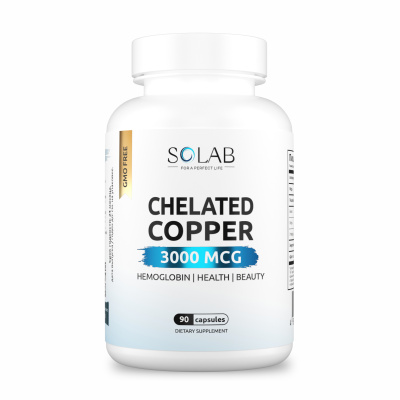 SOLAB / Медь хелат, 90 капсул