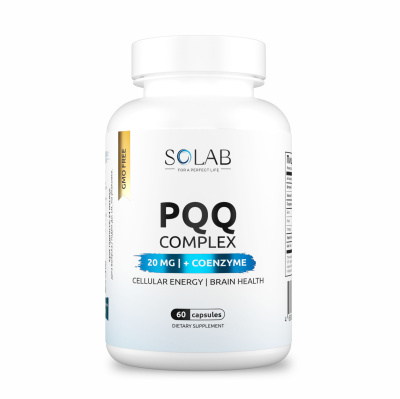 SOLAB / Комплекс PQQ 20мг + Коэнзим Q10, 60 капсул
